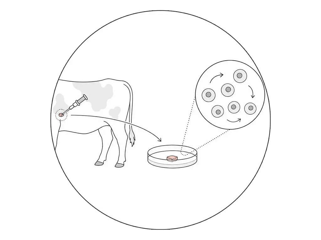 Laborfleisch Zellgewinnung